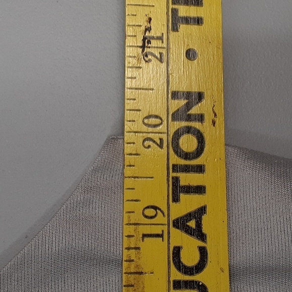 Talbots Petite Silk Blend Silver Sleeveless V-Neck Cocktail Evening  Mini Dress - Picture 6 of 10